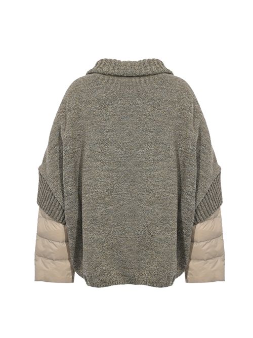 Giacca Adele in suede e nylon Grigio LEATHER AUTHORITY | ADELE KNIT772